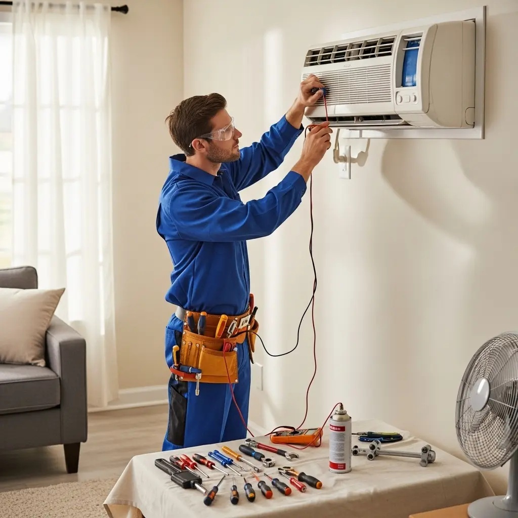 Dikili Eminçelik Eminçelik klima gaz dolumu ve bakım – Enerji verimliliği artırıldı. - Teknik servis örneği